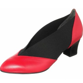 Resim Costo Shoes 45 Numara KDR1914 Kırmızı Siyah Lastikli Rahat Geniş Kallıp Büyük Numara Ayakkabı 