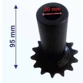 Resim Atv Ön Dişli 520-14T Iç 20 Mm Uzunluk 95 Mm Tm Öm 
