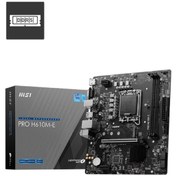 Resim MSI Pro H610m-e Intel Lga1700 Ddr5 5600mhz Matx Gaming (OYUNCU) Anakart 