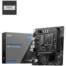 Resim MSI Pro H610m-e Intel Lga1700 Ddr5 5600mhz Matx Gaming (OYUNCU) Anakart 