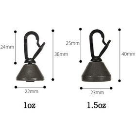 Resim Novahub 3 Adet Balıkçılık Kurşunu Seti - 1.5oz Kurşun Ağırlık 
