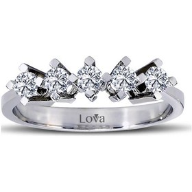 Resim Lova F Renk 0,42 Karat Pırlanta Beştaş Yüzük - 1070083 