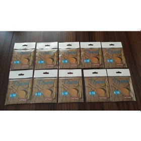 Resim 10 Paket Toprak Marka Paslanmaz Çelik Saz Teli Seti-Sarı Bamlı 