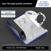 Resim Skycity 100 Tipi Taş Ve Ahşap 45 Derece Kesim Aleti - Taşcı Ve Oduncu İçin Taşınabilir Nikrom Çelik Köşe Kesici 