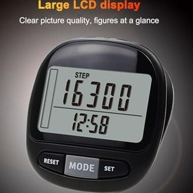 Resim Adımsayar Kalori Mesafe Mil Hedef Siyah 