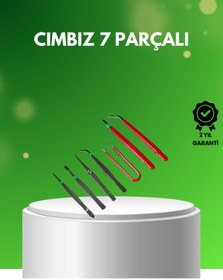 Resim Clevora 7 Parça Hassas Çelik Cımbız Seti Elektronik ve Saat Tamiri İçin 