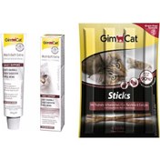 Resim Gimcat Anti Hairball Malt Paste Kedi Macunu 20 G + Gimcat Sticks 20 G 