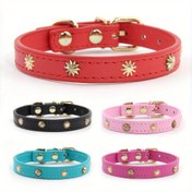 Resim Şık PU Deri Kedi Tasması Altın Perçinli - Yavru Kediler ve Küçük Köpekler için Ayarlanabilir Kopma Tasarımı, 1.3cm Genişlik, Kırmızı, Siyah, Pembe, Açık Mavi, Yeşil ve Turkuaz Renklerde Mevcut, Kedi Kolyesi | Şık Evcil Hayvan Takısı | Metalik Altın Perçinler, Yavru Kedi Tasması 