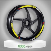 Resim Genel Markalar FLO SARI II REFLEKTÖR BASKI HONDA PCX UYUMLU 1 SET JANT ŞERİDİ 