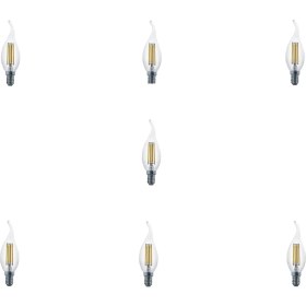 Resim Forlife 4 Watt E14 Şeffaf Kıvrık Rustik Ampul - 7 Adet 