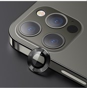 Resim Usams Iphone 12 Pro 3D Metal Çerçeveli Kamera Lens Koruyucu 