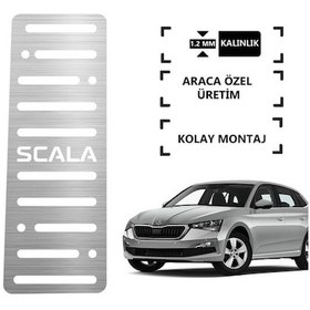 Resim A&g Tuning Skoda Scala Ayak Dinlendirme Pedalı Krom Ayak Dayama Pedalı Kgagpedal000013 