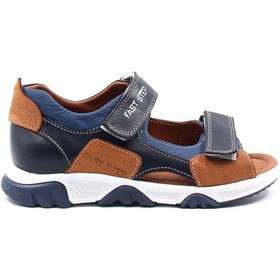 Resim Fast Step Hakiki Deri Unisex Çocuk Klasik Sandalet 006 