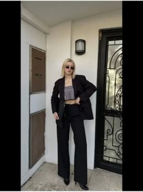Resim Aec Prive Kadın Astarli Blazer Ceket Pantolon Takım - Haki / S / Kadın / Kız 