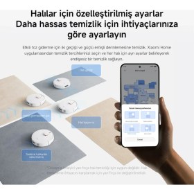 Resim Xiaomi Robot Vacuum H40 10000 Pa Emiş Gücü ile Akıllı Robot Süpürge Sert Zemin Kullanımı için 