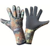 Resim Willowhaven Kadın Erkek 2.5mm Dalış Eldiveni - 5 Parmak Kamuflaj Su Geçirmez 