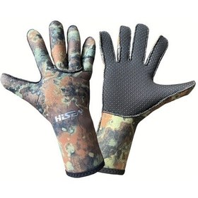 Resim Willowhaven Kadın Erkek 2.5mm Dalış Eldiveni - 5 Parmak Kamuflaj Su Geçirmez 