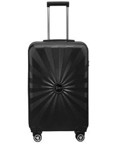 Resim Louisiana Polo Kabin Boy %100 Polikarbon Valiz 4x2 Teker Siyah 1809 Siyah 