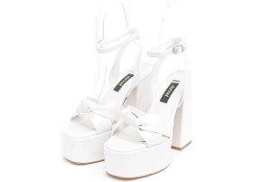 Resim Derinet Bilekten Bantlı Platformlu Kadın Topuklu Ayakkabı 