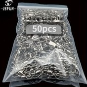Resim 50/100 adet Balıkçılık Ekipmanı Hızlı Bağlantı Parçası, Tip B Hızlı Bağlantı Parçası, Tatlısu ve Tuzlu Su Balıkçılığı için Uygun 