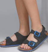 Resim Jump 50023 Çift Tokalı Füme Üniseks Çocuk Sandalet 