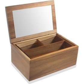 Resim The Mia Natura Akasya Aynalı Makyaj Kutusu 23x15x10 Cm 