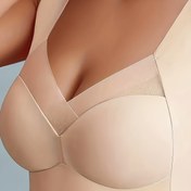 Resim Kadınlar için Şık Dikişsiz Dantel Push-Up Sütyen - Kontrast File Detaylı Rahat Telsiz Tasarım, Nefes Alabilen Naylon Karışımı, Çıkarılmayan Pedler, Orta Destek, Siyah, Dikişsiz İç Çamaşırı | Şık İç Giyim | Elastan Esnekliği 
