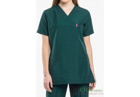 Resim Cici Forma Zarf Yaka Petrol Yeşili Takım 