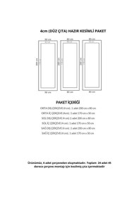 Resim Diecor Boyanabilir Dekoratif Özel Hazır Kesim 4 Cm Duvar Çıtası 4 Cm Model:xa266 