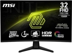 Resim Msı Mag 32C6X 31.5'' 1ms 250Hz Va Curved Adaptive-Sync Full Hd Gaming (Oyuncu) Monitör 