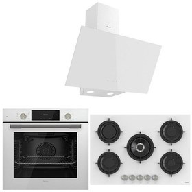 Resim Ferre Icon Plus 75 Serisi QMS63CB-RS036-D078 3lü Cam Ankastre Set 