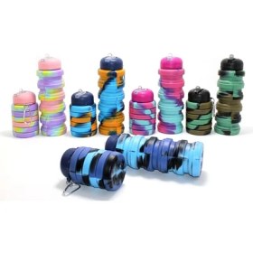 Resim Eco Lounge Katlanabilir Portatif Silikon Su Şişesi 500 ml Model 1 