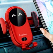 Resim Moda Silikon Araba Hava Vantili Telefon Tutucu, Otomatik Kızılötesi Algılama Kablosuz Şarj Cihazı, USB Güçlü, Su Geçirmez Olmayan, ≤36V Çalışma Gerilimi, Batarya Gerekmez 