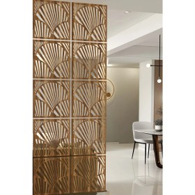 Resim Kayasan Ahşap Kayasan ® Lazer Kesim Sarkıt Paravan, Ahşap Seperatör, Oda Ayırıcı 4'lü Panel Levha Seti 
