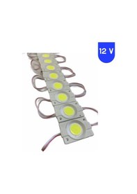 Resim 20 Adet 12 Volt 2.4 Watt Kare Beyaz Cob Led Modül Ip65 