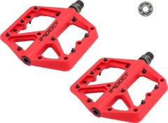 Resim İmpact Comp Rulmanlı Kırmızı Plastik Bisiklet Pedalı 