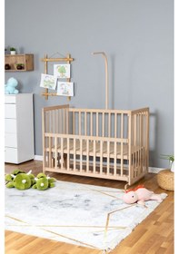 Resim Ahşap Beşik Anne Yanı Beşik Organik 70x130 - Uyku Setsiz Yataksız Ahşap 