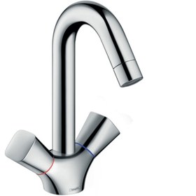 Resim Hansgrohe Logis 2-Volanlı Lavabo Bataryası 150 Kumandalı Krom 712 