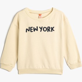 Resim Erkek Bebek Sweatshirt Uzun Kollu Bisiklet Yaka Şehir Temalı Şardonlu 