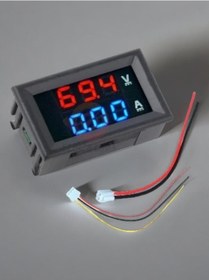 Resim Voltmetre Ampermetre Volt Akım Ölçer Dijital Dual Dc 0-100v 10a 
