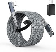 Resim DUOSI Oculus Quest 2 için bağlantı kablosu, 16FT USB 3.2 Gen 1 - Tip C Bağlantı Kablosu Quest 2 Aksesuarlarıyla Uyumlu, Oculus VR Kulaklık ve Oyun Bilgisayarı için Yüksek Hızlı Veri Aktarımı ve Hızlı 