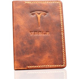 Resim Logolu Hakiki Deri Taba Ruhsat Kılıfı 