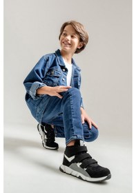 Resim Mnpc Erkek Çocuk Siyah Hakiki Deri Anatomik Günlük Bot 25k4b110652 Siyah 