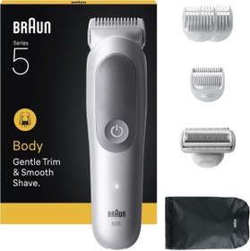 Resim Braun Vücut Tıraş Makinesi Series 5, +6 Aksesuar, Su Geçirmez, HEDİYELİ 