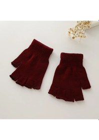 Resim Eleven Markets Tiriko Kadın Kesik Eldiven Bordo Bordo 