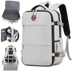 Resim Motion003 Vakum Sıkıştırmalı 15.3 İnç Gümüş Gri Seyahat Laptop Sırt Çantası Gümüş Grisi 