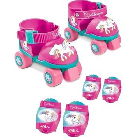 Resim Dizlik Ve Dirseklikli Unicorn 4 Teker Paten Seti İle Hayaller Gerçek Oluyor 