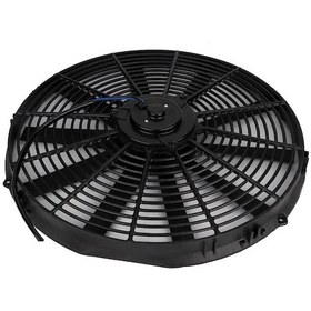 Resim Üniversal Aksiyel Fan Motoru 11 İnch 12 Volt Düz Pervane Emici 