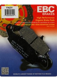 Resim Ebc Fa231 2003-2008 Kawasaki Vn 1600 Uyumlu Arka Fren Balatası Organik Balata 
