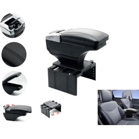 Resim Oto h.i.t. Toyota Corolla 99-01 Uyumlu Bardaklıklı Lüks Kol Dayama Kolçak Siyah Ithal. 